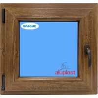 Eco-Blu – Fenêtre PVC H600 mm X L600 mm – Oscillo-battante tirant gauche – Verre dépoli – Isolation thermique Uw 1,59 W/m²k – Sécurité RC2