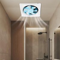 Silent Wall Extractor Exhaust Ventilation Fan Bathroom Toilet Kitchen- Metal Fan Axial Commercial Air Extractor Exhaust (200mm)