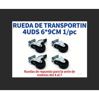 4-Pack Replacement Swivel Caster Wheels for Size 4-7 Dog Crates, 69cm Heavy Duty Universal Transport Wheels for Pet Crates & Kennels