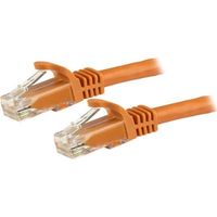 StarTech.com Cable de Red Ethernet Cat6 Snagless de 3m Naranja - Cable Patch RJ45 UTP