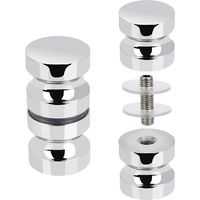 Shower Door Knob, Stainless Steel Door Knob, Round Shower Door Handles, Glass Door Handle for Bathroom, Kitchen, Office, Hotel, Home