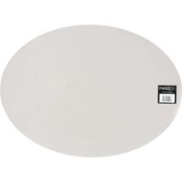 Mesapiu Set de Table Lederlook Gris Clair Ovale 45x33 Cm