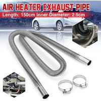 Tubo di scarico diesel in acciaio inox da 150 cm