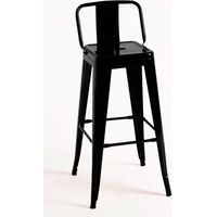 Taburetes Altos - Taburete Torix Respaldo 100 cm - Negro