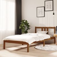 Massivholzbett Honigbraun 90x200 cm vidaXL