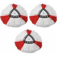 4 Pack Mop Head Mop Replacement 2 in 1 Microfiber Mop, Mop Mop Head Floor Cleaning for vileda Turbo, EasyWring