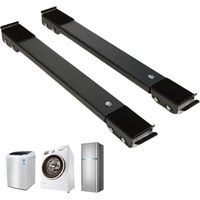 Support mobile pour machine à laver, base mobile multifonctionnelle réglable, support pour réfrigérateur, 24 roulettes, fixation avec verrou, antidérapant, convient pour sèche-linge/penderie/canapé, g