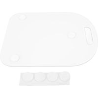 Tapis coulissant mélangeur antidérapant, poignée confortable, effet d'amortissement, coussin mobile pour TM5 TM6 blanc
