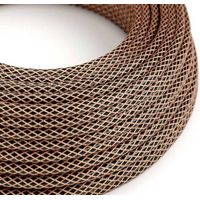Cavo tessile al metro creative-cables nero con maglia in rame rr02 3x0,75mm - xz3rr02