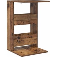 vidaXL Side Table Old Wood 40 x 35 x 60.5 cm Engineered Wood