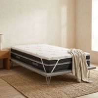 Talamo Italia Einzelner Topper Luisella, Topper erneuert die Matratze mit abnehmbarem Bezug aus Memory Foam und Kupferfasern, 100% Made in Italy, Anti-Milbe und hypoallergen, Cm 80x190 h5