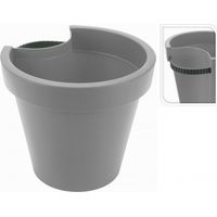 GreenGarden® Hängetöpfe Pflanzkübel Pflanztopf Blumentopf Ø23cm Höhe 21cm hellgrau"-"179091819