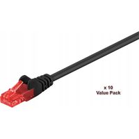 MicroConnect U/UTP CAT6 2M schwarz 10 Stück
