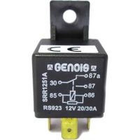 Genois-Relais, 5 Klemmen, 12 V, 20/30 A, Befestigungswiderstand
