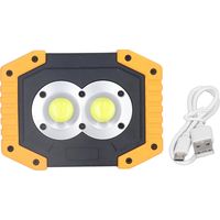 Lampe travail COB portable – support rotatif multifonctionnel – rechargeable USB – IP66 étanche pluie – projecteur – 180° pivotant – camping / réparation