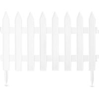 Clôture PVC blanche 1m – Système CLICK pour montage facile – Résistante aux intempéries – Pour jardins et espaces extérieurs – VAM