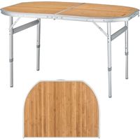 King Camp Bambus-Klapptisch 120 x 80 cm