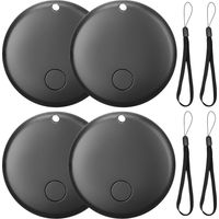 Lot de 4 trackers GPS Android compatibles avec l'application Google's Find Hub, Mini Air Tracker Android, étanche IP67, traceur GPS Android pour valise, portefeuille, bagages et animaux domestiques