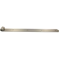 Langbänder einseitig gerollt, ohne Kegel, 1000 x 45 x 5 mm, Edelstahl-Effekt