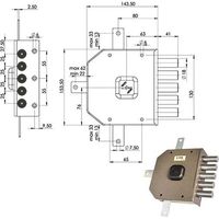 Serrure Sic.Quintupl.Sx Dm G415 Moia