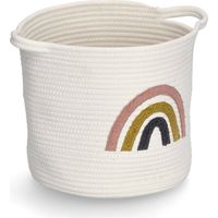 Panier de rangement tressé RAINBOW, Ø 32 cm