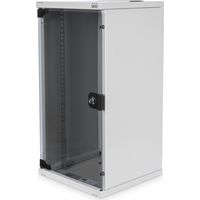 DIGITUS Armoire réseau 10 pouces - 12U - montage mural - HxLxP 592x312x300mm - profondeur utile 250mm - gris