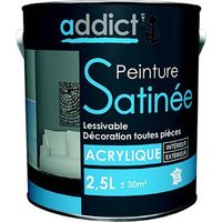 Acrylfarbe Satin 2,5 Liter Manganese - Addict