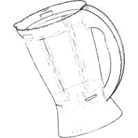 Ersatzteil - Behälter für Blender (Mixer) ohne Zubehör - - MOULINEX
