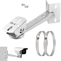 Support Camera, Support Camera Exterieur Acier Inoxydable, Support De Caméra De Surveillance Réglable 360° Support Bras D'extension pour Caméras De Surveillance Intérieures Et Extérieures (YC1050)