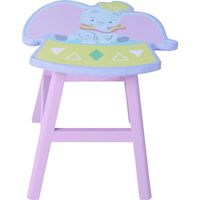 Tabouret en bois rose et gris – Dumbo
