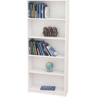 Estantería alta Neptuno con baldas en blanco. 180 cm(alto)75 cm(ancho)25 cm(fondo). .