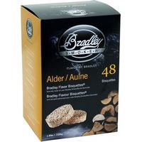 Pack 48 Bisquettes de fumage Bradley Smoker - Aulne