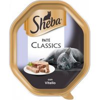 Sheba Classic Gatto, Patè in vaschetta 85gr - Vitello Pollo