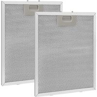 2 pièces Filtre à Graisse Métallique pour Hotte Aspirante 320x260mm,Filtre en Maille Accessoire Hotte Aspirante pour Hottes de Cuisine