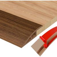Barre de Seuil Adhesive Seuil de Porte Barre de Seuil Multiniveau pour Relier Les Joints de Sol et Les Transitions de Seuil de Moquette, Carrelage