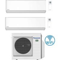 Climatiseur Panasonic série Etherea, blanc mat, Wi-Fi, R32, double split, Inverter, 12000 BTU, CU-3Z68TBE, classe A++/A+