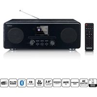 Radio fm dab con reproductor cd mp3 bluetooth negro