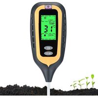 4-In-1 Soil Tester, Soil Tester, Moisture, Light, Temperature Sensor, Ph Acidity Tester, For Plants (With Warranty)