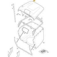 GRÜNE TASCHENABDECKUNG 60123L MP 84C ORIGINAL STIGA - 325110447/1