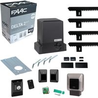 FAAC 740 DELTA 2 1056303445 KIT 500 kg 4 m Rayonnage automatisé Porte coulissante