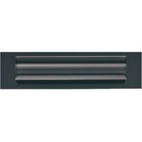 Entrée de boîte aux lettres isolante 236x30 mm – Isolation thermique et phonique – Étanche à la poussière – Noir RAL 9005 – Goettgens