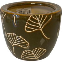 Cache pot Jaune Ginkgo en Terre Cuite 14 cm