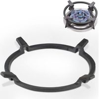 Support de Poêle à Wok en Fonte Support de Wok Universel Adaptateur Wok Gaz pour Poêle en Fonte Antidérapant Noir, pour Brûleurs,Plaques à Gaz,Cuisinières