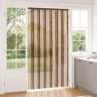 vidaXL Rideau anti-insectes en chenille Marron et beige 118 x 220 cm