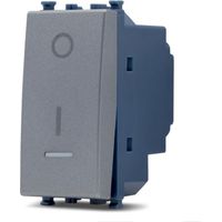 Frutti elettrici compatibili con supporti Vimar Arké grigio scuro interruttore presa pulsante schuko deviatore Inter. bipolare retroilluminabile