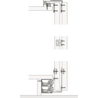 HAWA Combino 50 H FS Beschlägegarnitur 1400 x 2400 x 25, 3 türig