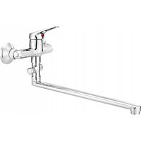Deante Robinet mural pour lavabo - Long bec - Design élégant - Écologique et pratique