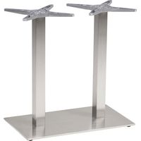 Plattentischgestell Salzach-2-Bar Tischgestell Höhe 720 mm Edelstahl satiniert