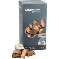 1,5kg Räucherhölzer Landmann Selection Wood Chunks aus Hickory mit Rinde