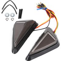 aqxreight Universal-LED-Blinker für Motorräder, Fahrleuchten (Blau und Gelb).
